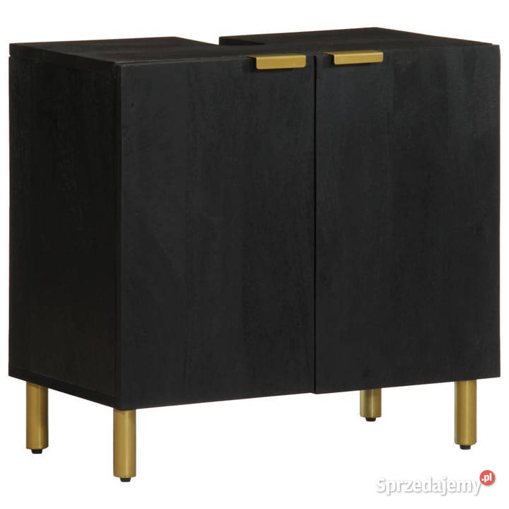 Szafka pod umywalkę czarna 62x33x58 WM4017667 Warszawa