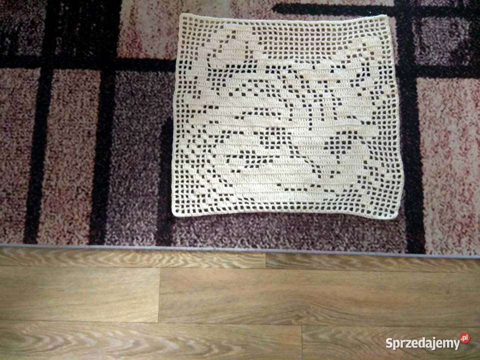 Ozdoba szydełkowa Kot ok58 x 52 Chojna
