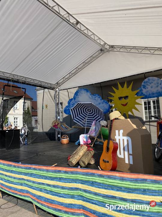 Scena 7x5m estrada zadaszenie sceniczne wynajem Poznań