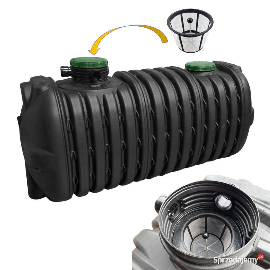 ZBIORNIK NA WODĘ DESZCZOWĄ 4000L AB z filtrem Dzierżoniów