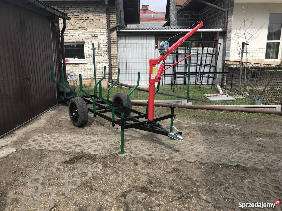 Przyczepka lesna z hamulcem na metry i długie Olkusz