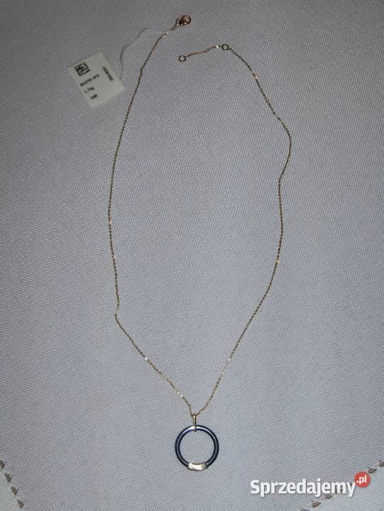 WKruk Wisiorek łańcuszek Złoto 375 ceramika NOWY złoto Łódź sprzedam