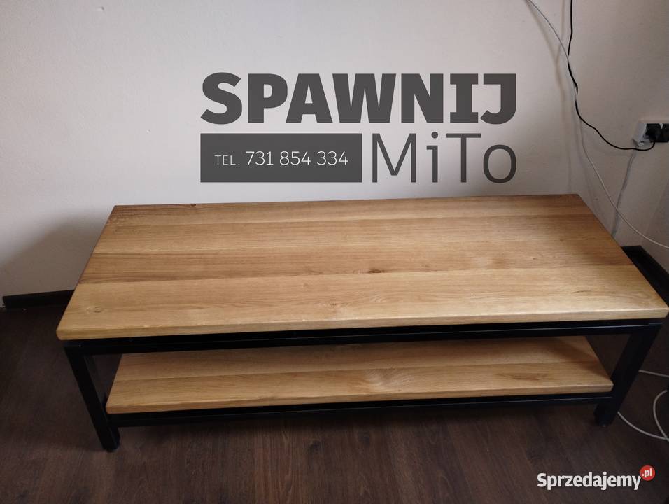 Stolik audio Hifi szafka Rtv ława dębowa pod Sosnowiec