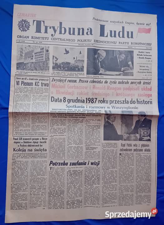 Trybuna Ludu 289 13448 10 grudnia 1987 r