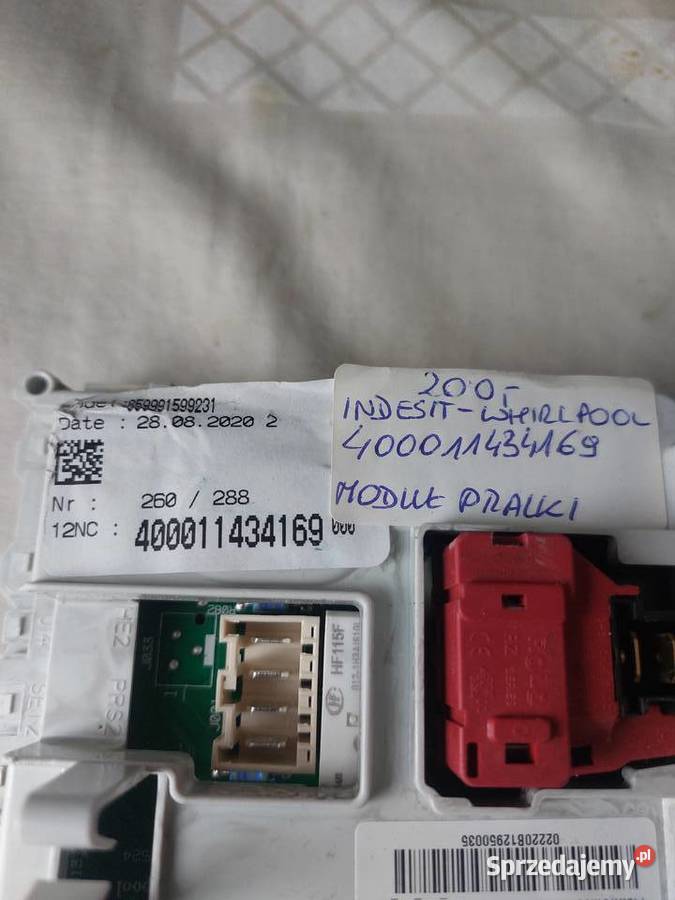 INDESIT WHIRLPOOL 400011434169 MODUŁ PRALKI wolnostojące małopolskie Nowy Sącz