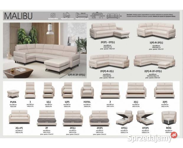 Narożnik MALIBU 2FPR2L DOSTAWA 100cm Narożniki Radoszyce sprzedam