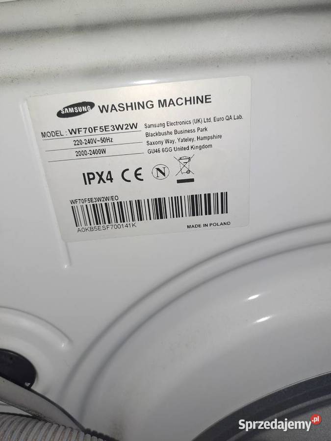 Pralka Samsung eco bubble 7 klasa A wolnostojące Tarnowo Podgórne