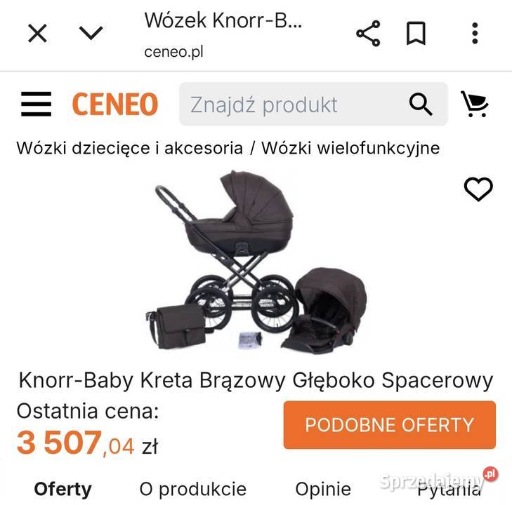 Wózek głęboki spacerówka Knorr Baby Strzegom