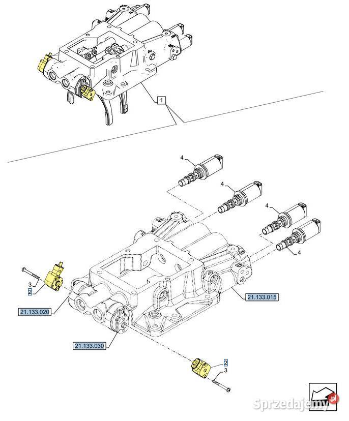 Potencjometr 4000 Ohm 135VDC CNH Case NH New Holland Białystok