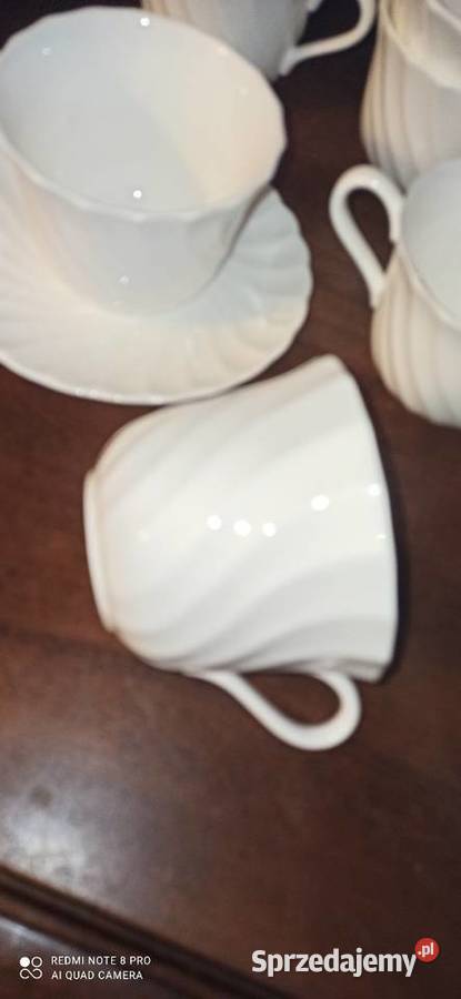 Filiżanka biała Wedgwood Made in England Porcelana i szkło pomorskie Gdańsk