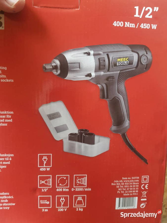 Klucz udarowy 12 400 Nm 450 W Meec Tools Głogowa