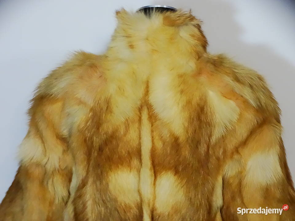 Futro naturalne złocistobrązowe krótszy fason Kurtki i płaszcze
