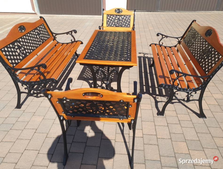 Meble ogrodowe żeliwne Zgierz