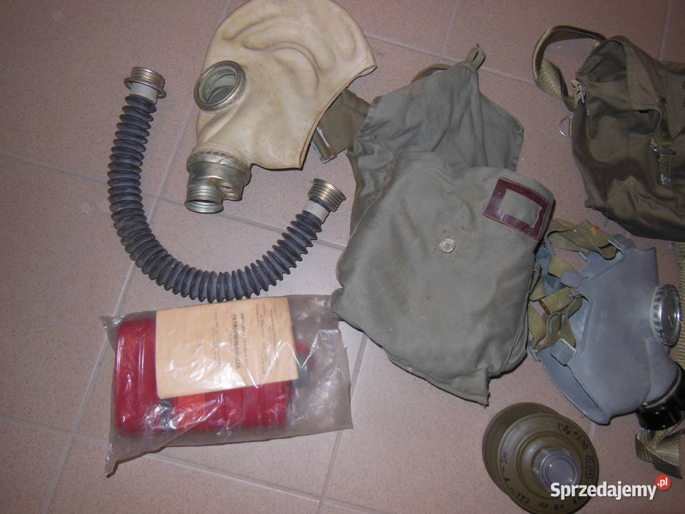 Maska Gazowa Przeciwgazowa PRL LWP 3 sztuki Kielce sprzedam