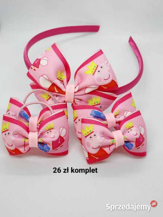 Zestaw ozdób do włosów świnka Peppa wielkopolskie Ostrów Wielkopolski
