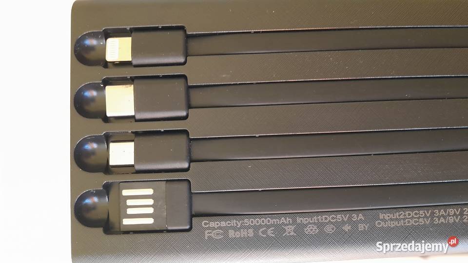Power bank solar 50000 mAH 8 wyjść latarka Szadek