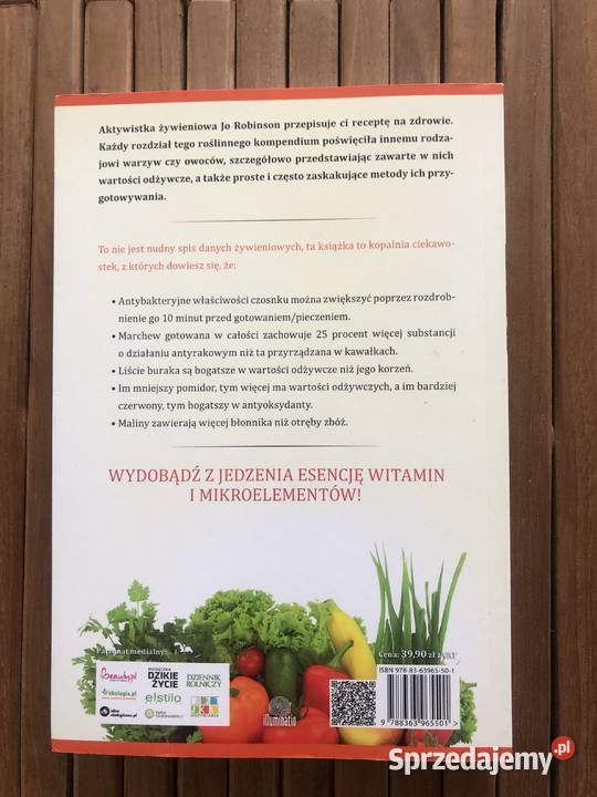 Dzika strona jedzenia Jo Robinson Zdrowe mazowieckie Płock sprzedam