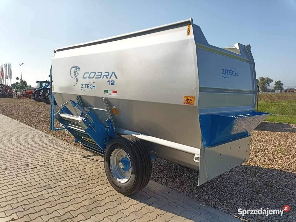 Wóz paszowy paszowóz poziomy ZITECH 12 m3 Cobra sprzedam