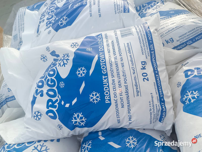 Sól drogowa paleta 1000 worki 20 Włocławek