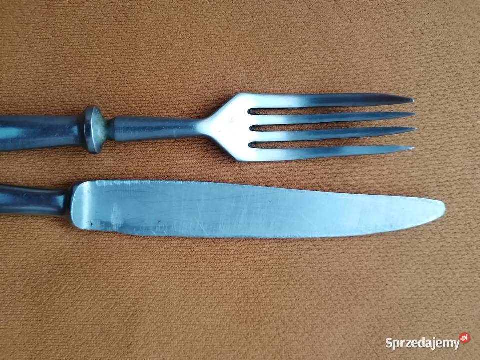 Nóż stołowy i widelec nierdzewneciężkie łódzkie Łódź