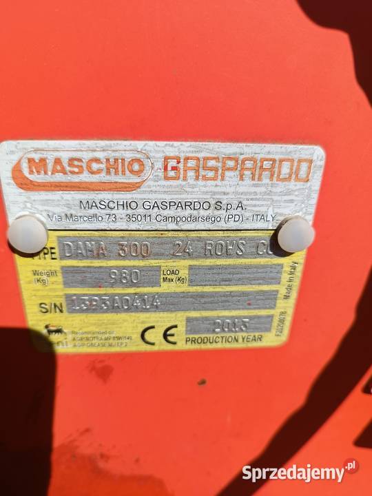 Zestaw uprawowo siewny Maschio Gaspardo Dama 300 nieuszkodzony Suwałki