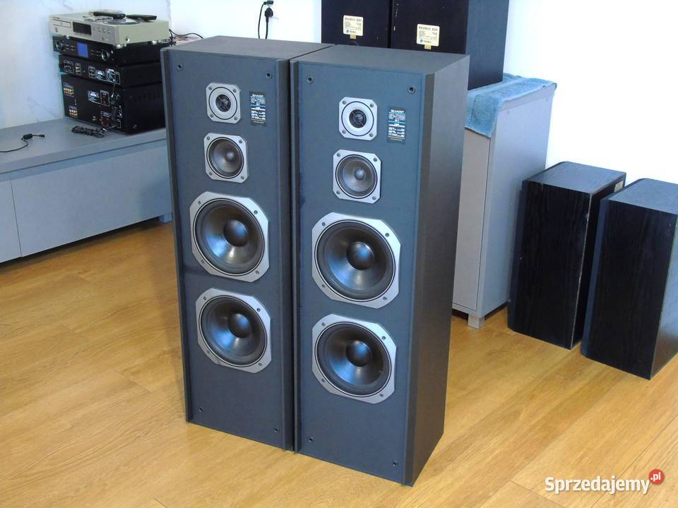 Kolumny stereo SHARP CP7700 śliczne i mocne 2 x Słuchawki i głośniki Jasło