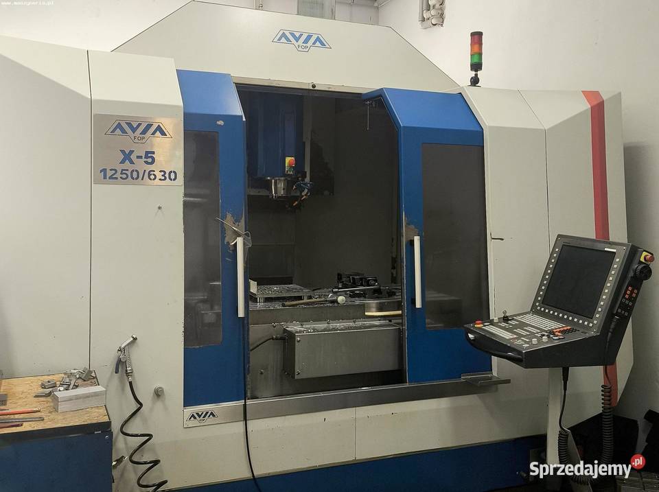Pięcioosiowe centrum obróbcze CNC AVIA X5 Jelenia Góra