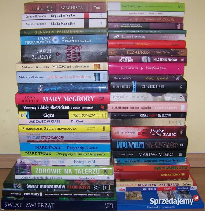 92 różne książki Szczecin sprzedam