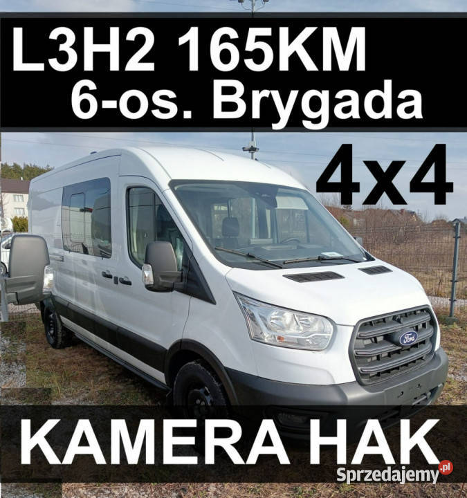 Ford Transit 4x4 165 L3H2 6osob Super Niska Hak furgon zachodniopomorskie Szczecinek