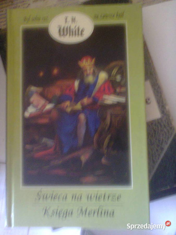 Świeca na wietrze Księga Merlina White twarda Warszawa