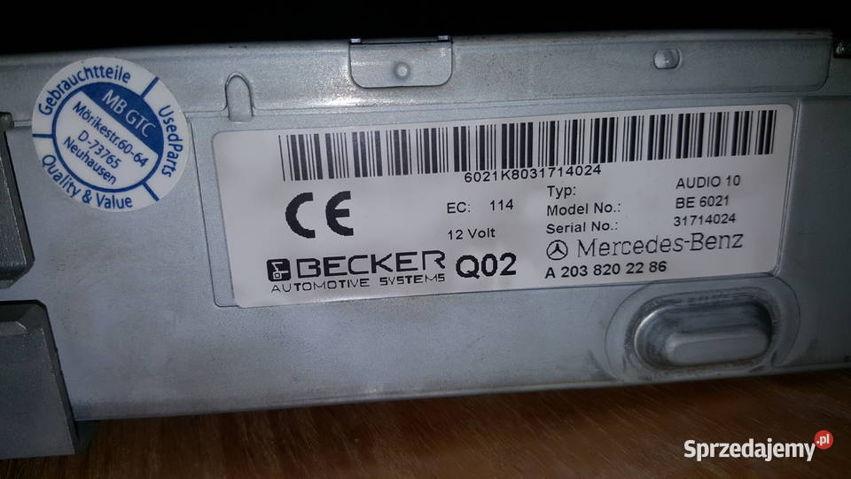 Radio samochodowe Becker Audio10 Bytom