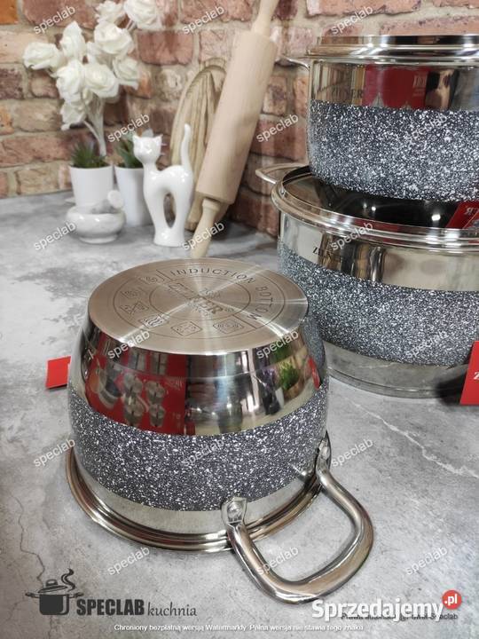 Garnki nierdzewne szare Łódź