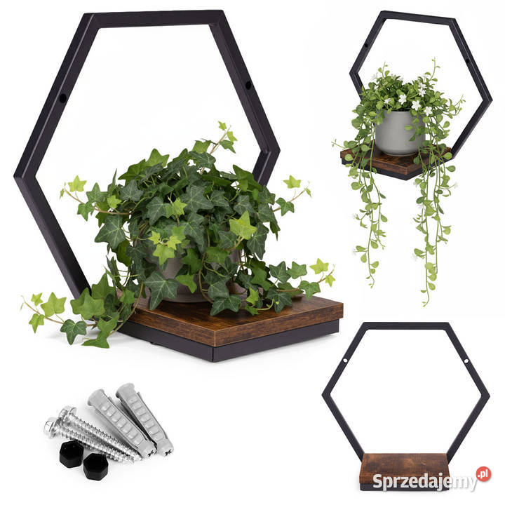 Kwietnik ścienny półka wisząca na kwiaty ozdoby Smogorzów