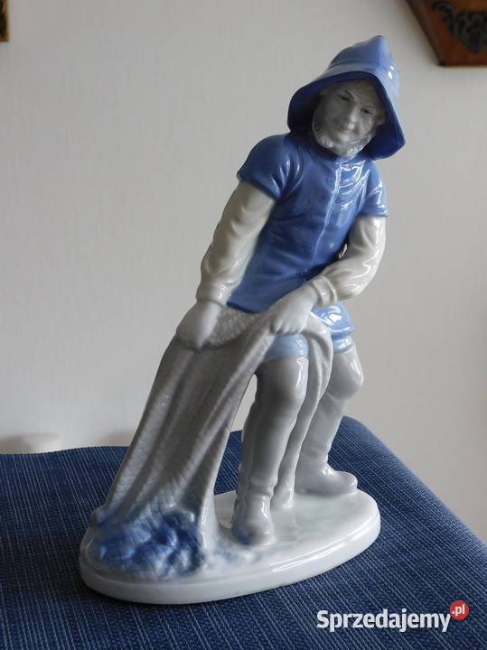 Figurka rybaka Wagner Abel Lippelsdorf GDR 13 Szczecin