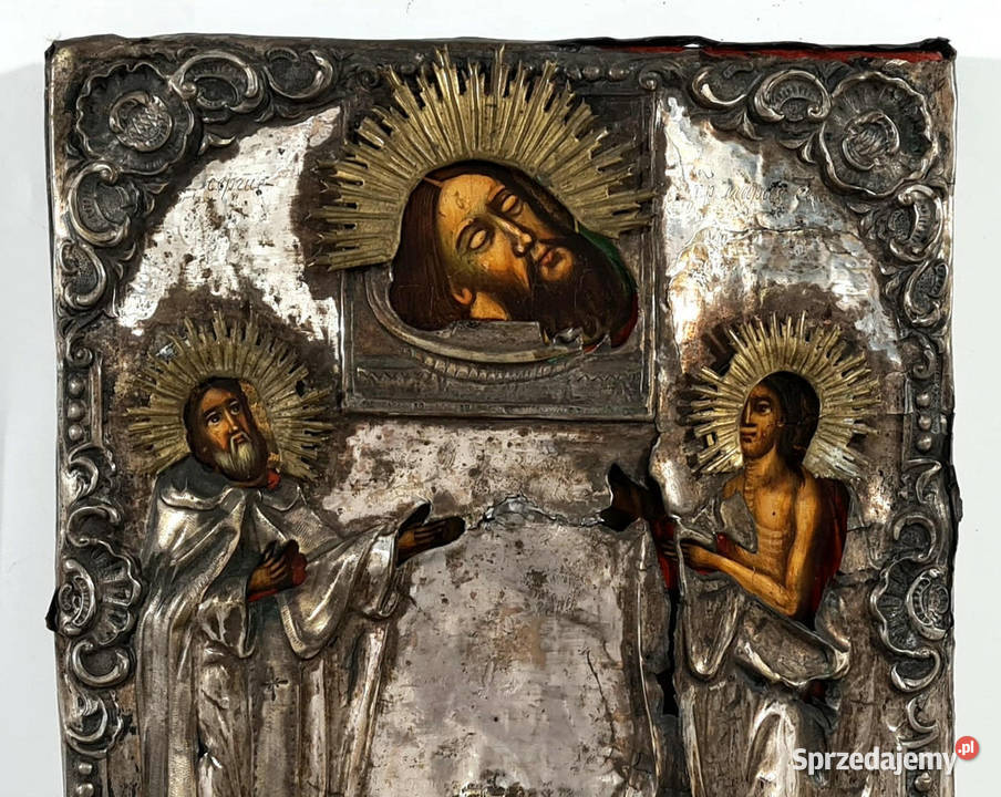 Ikona Święci Sergiusz i Maria Egipcjanka 0334 Warszawa