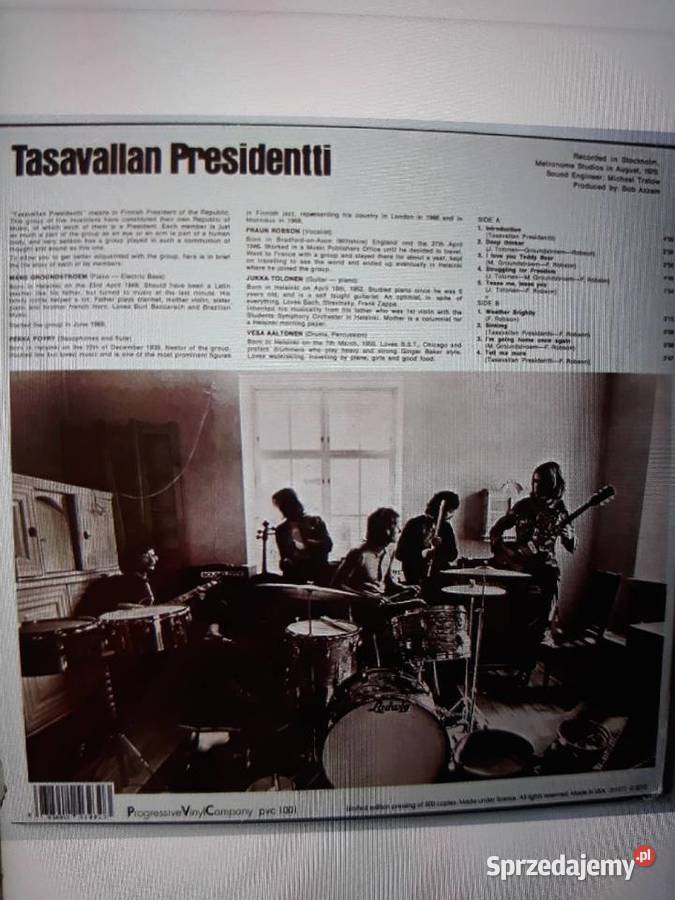 Fińska ikona progresywnego rocka TASAVALLAN Płyty i kasety Rzeszów
