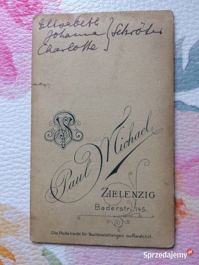 1236 SULĘCIN Niemieckie zdjęcie Kartonikowe zachodniopomorskie Szczecin sprzedam