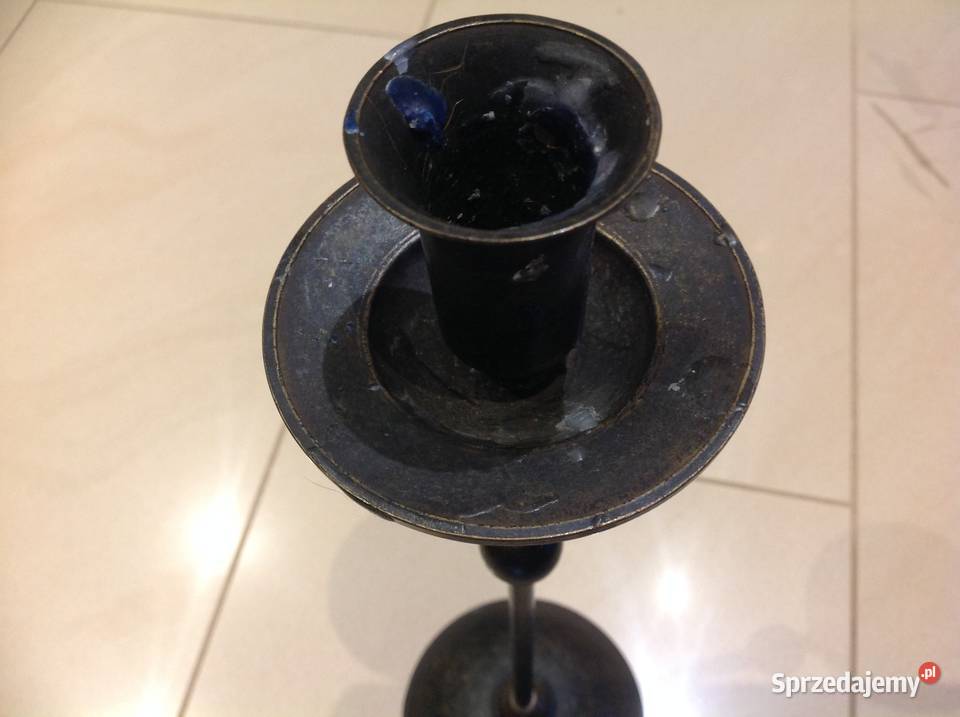 Świecznik z Brązu Stary lubuskie Nowa Sól