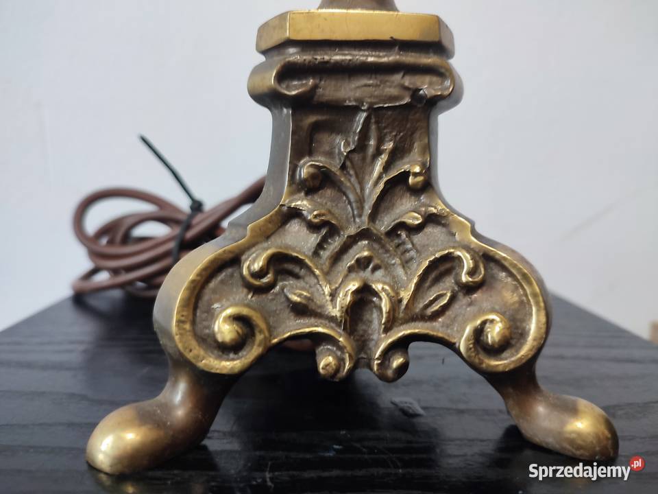 Stara mosiężna lampa mazowieckie Ostrołęka sprzedam