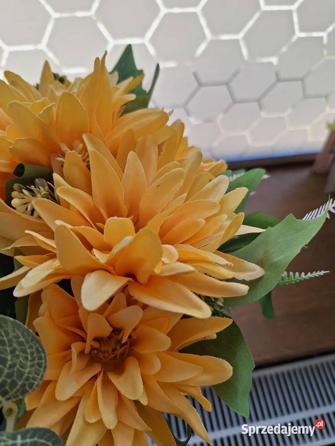 Bukiet sztuczne kwiaty dalia 48 lubuskie Żagań