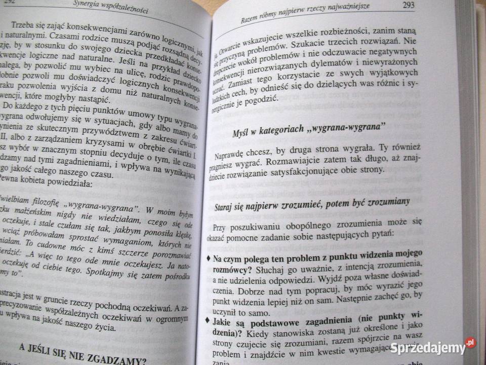 Najpierw rzeczy najważniejsze S R Covey książka Siedlce