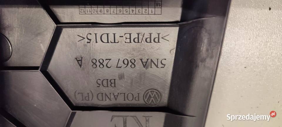 VW TIGUAN II OSŁONA SŁUPKA PRAWA 5NA867288A