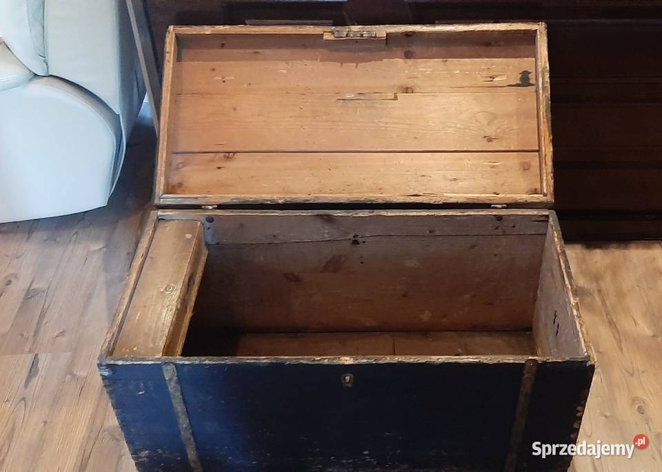 Stara skrzynia kufer 51cm Olesno