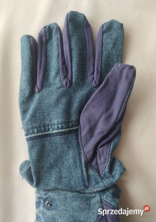 Rękawice robocze damskie JEANS niebieski podlaskie Hajnówka