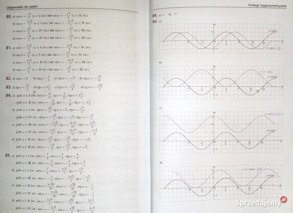Matematyka 1 Zbiór zadań Zakres podstawowy M Chełm