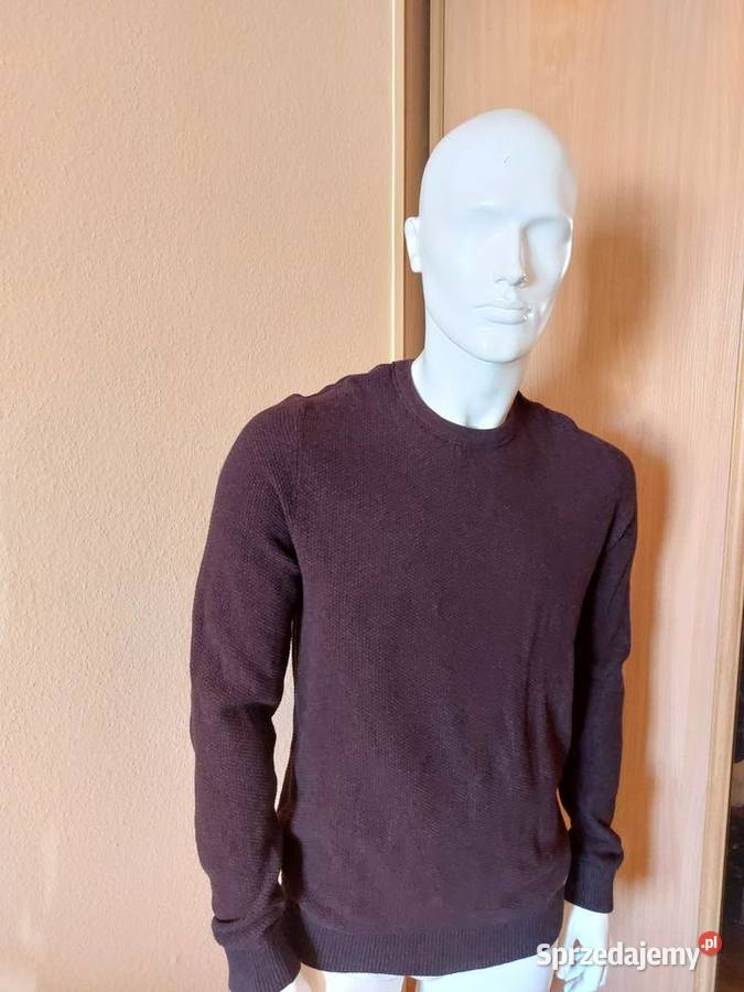 Sweter bordowy Jack Jones długi Kraków