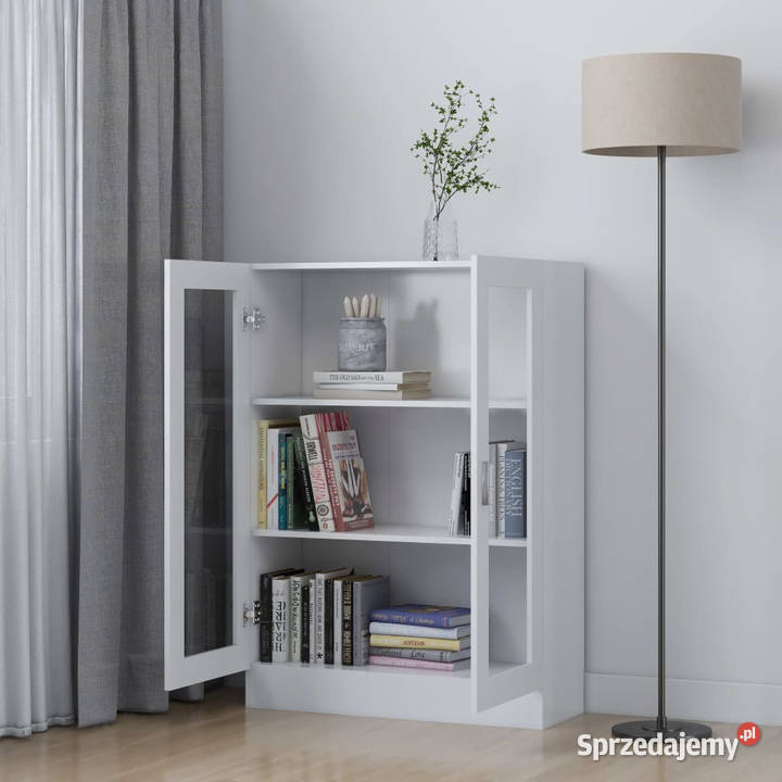 Witryna biała 825x305x115 materiał Kredensy i witryny Warszawa sprzedam