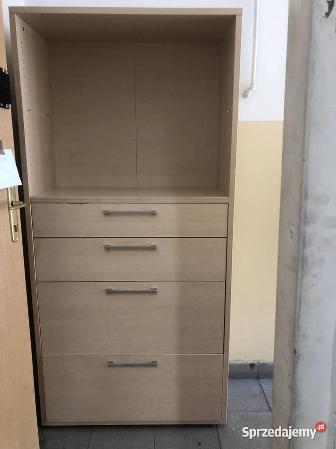 Regał biurowy w stanie z kasetką 200cm