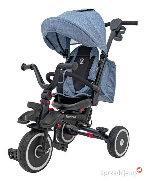 Rowerek Trzykołowy RIDER niebieski koła EVA z mazowieckie Warszawa