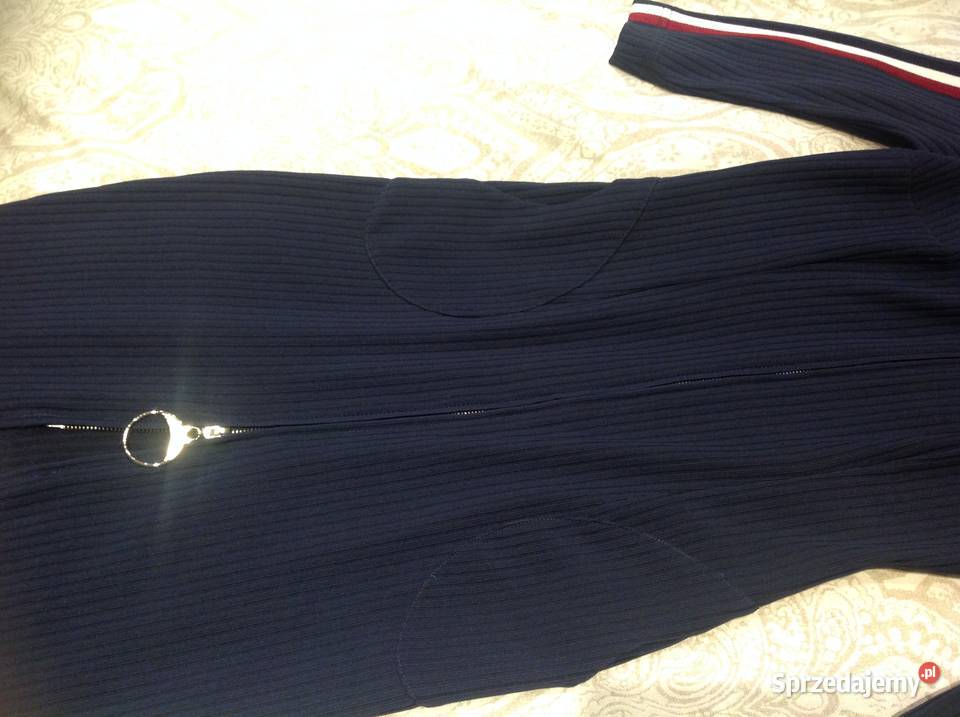 Sukienka Granatowa Damska LALOUS XSS S Prążek j Nowa Sól